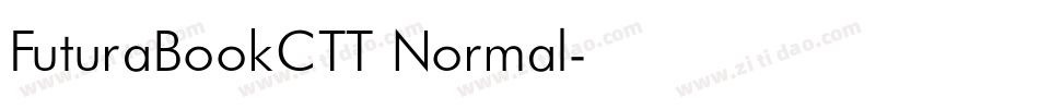 FuturaBookCTT Normal字体转换